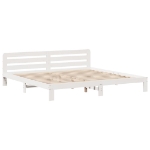 Letto senza Materasso Bianco 180x200 cm Legno Massello di Pino