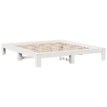 Letto senza Materasso Bianco 180x200 cm Legno Massello di Pino