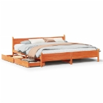 Letto senza Materasso Bianco 180x200 cm Legno Massello di Pino