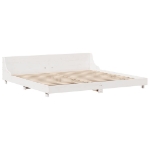 Letto senza Materasso Bianco 180x200 cm Legno Massello di Pino