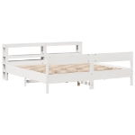 Letto senza Materasso Bianco 180x200 cm Legno Massello di Pino