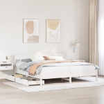 Letto senza Materasso Bianco 180x200 cm Legno Massello di Pino