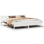 Letto senza Materasso Bianco 180x200 cm Legno Massello di Pino