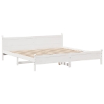 Letto senza Materasso Bianco 180x200 cm Legno Massello di Pino