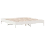 Letto senza Materasso Bianco 180x200 cm Legno Massello di Pino