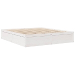 Letto senza Materasso Bianco 180x200 cm Legno Massello di Pino