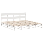 Letto senza Materasso Bianco 180x200 cm Legno Massello di Pino