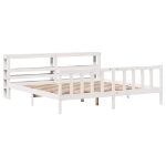 Letto senza Materasso Bianco 180x200 cm Legno Massello di Pino