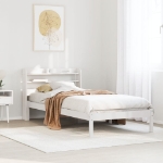 Letto senza Materasso Bianco 75x190 in Legno Massello di Pino