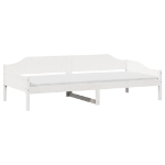 Letto senza Materasso Bianco 90x190 cm in Legno Massello Pino