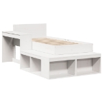 Letto senza Materasso Bianco 90x190 cm in Legno Massello Pino