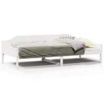 Letto senza Materasso Bianco 90x200 cm Legno Massello di Pino