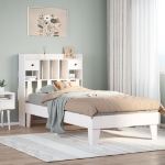 Letto senza Materasso Bianco 90x200 cm Legno Massello di Pino