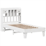 Letto senza Materasso Bianco 90x200 cm Legno Massello di Pino