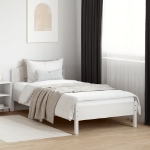 Letto senza Materasso Bianco 90x200 cm Legno Massello di Pino