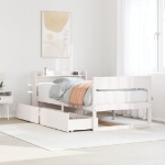 Letto senza Materasso Bianco 90x200 cm Legno Massello di Pino