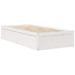 Letto senza Materasso Bianco 90x200 cm Legno Massello di Pino