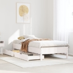 Letto senza Materasso Bianco 90x200 cm Legno Massello di Pino