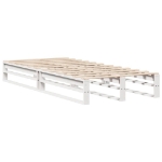 Letto senza Materasso Bianco 90x200 cm Legno Massello di Pino