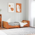 Letto senza Materasso Marrone Cera 100x200 cm in Legno di Pino