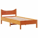 Letto senza Materasso Marrone Cera 100x200 cm in Legno di Pino