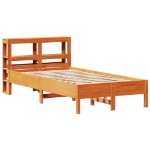 Letto senza Materasso Marrone Cera 100x200 cm in Legno di Pino