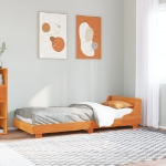 Letto senza Materasso Marrone Cera 100x200 cm in Legno di Pino