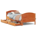 Letto senza Materasso Marrone Cera 100x200 cm in Legno di Pino