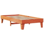 Letto senza Materasso Marrone Cera 100x200 cm in Legno di Pino