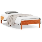 Letto senza Materasso Marrone Cera 100x200 cm in Legno di Pino