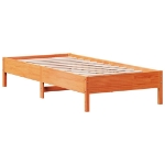 Letto senza Materasso Marrone Cera 100x200 cm in Legno di Pino