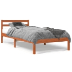 Letto senza Materasso Marrone Cera 100x200 cm in Legno di Pino