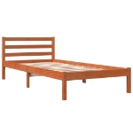 Letto senza Materasso Marrone Cera 100x200 cm in Legno di Pino