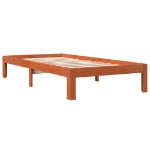 Letto senza Materasso Marrone Cera 100x200 cm in Legno di Pino