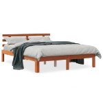 Letto senza Materasso Marrone Cera 120x190 cm in Legno di Pino