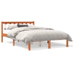 Letto senza Materasso Marrone Cera 120x190 cm in Legno di Pino