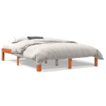 Letto senza Materasso Marrone Cera 120x190 cm in Legno di Pino