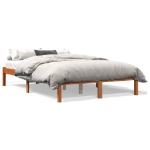 Letto senza Materasso Marrone Cera 120x190 cm in Legno di Pino