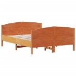 Letto senza Materasso Marrone Cera 120x190 cm in Legno di Pino