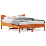 Letto senza Materasso Marrone Cera 120x190 cm in Legno di Pino