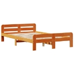 Letto senza Materasso Marrone Cera 120x190 cm in Legno di Pino