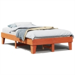 Letto senza Materasso Marrone Cera 120x190 cm in Legno di Pino