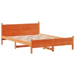 Letto senza Materasso Marrone Cera 120x190 cm in Legno di Pino