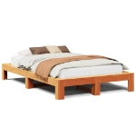 Letto senza Materasso Marrone Cera 120x190 cm in Legno di Pino