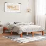 Letto senza Materasso Marrone Cera 120x200 cm in Legno di Pino