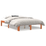 Letto senza Materasso Marrone Cera 120x200 cm in Legno di Pino