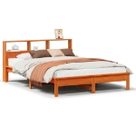 Letto senza Materasso Marrone Cera 135x190 cm in Legno di Pino