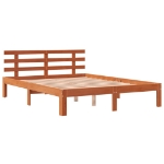 Letto senza Materasso Marrone Cera 135x190 cm in Legno di Pino