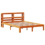 Letto senza Materasso Marrone Cera 135x190 cm in Legno di Pino