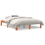 Letto senza Materasso Marrone Cera 140x190 cm in Legno di Pino